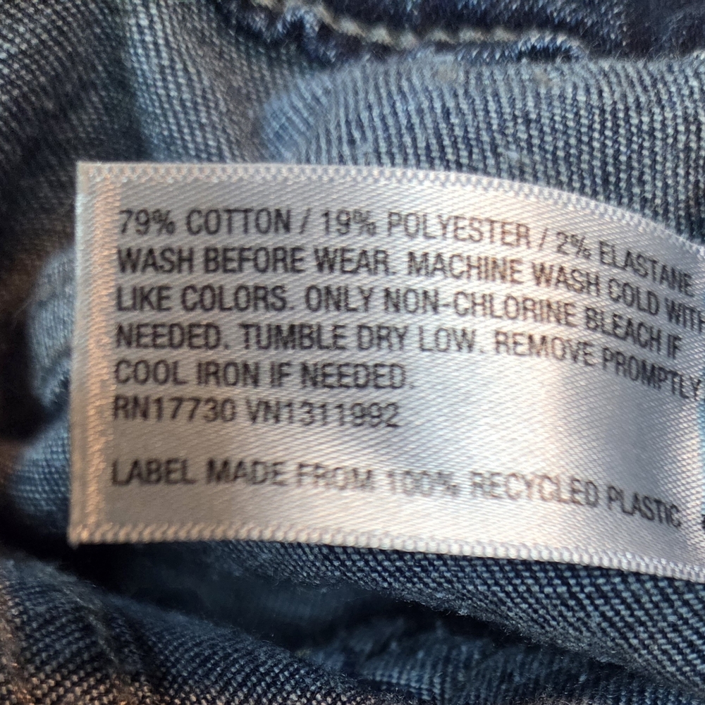 Cat & Jack Girls Size 12 Skinny Jeans Ultimate Stretch Dark Wash - Picture 11 of 11